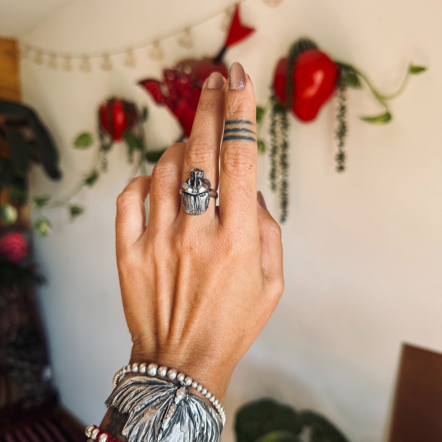 Anillo Escarabajo Emperador (plata)