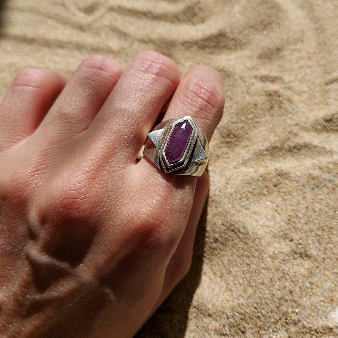 Anillo Nómada Rubi Rosa