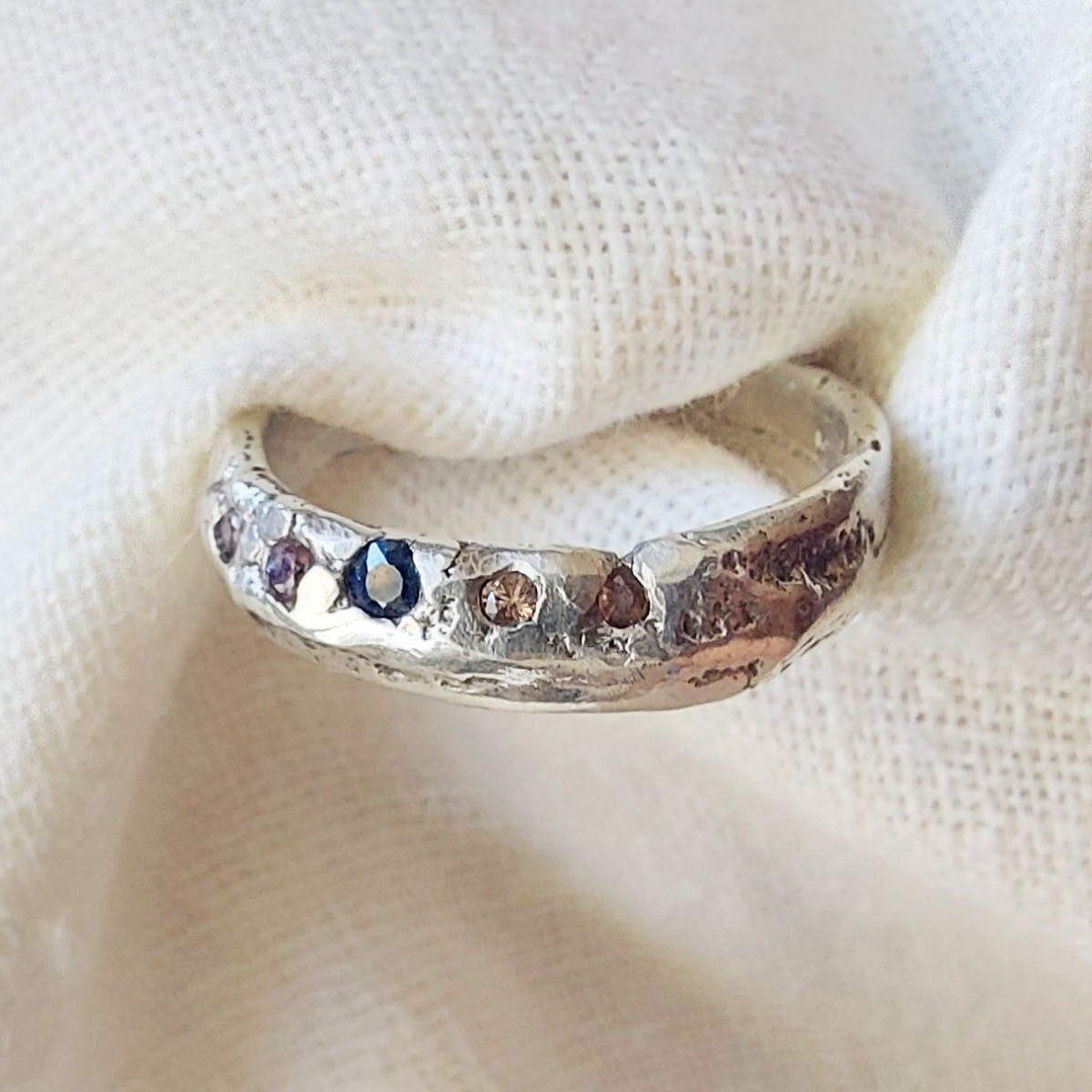 Anillo Sand Zafiros