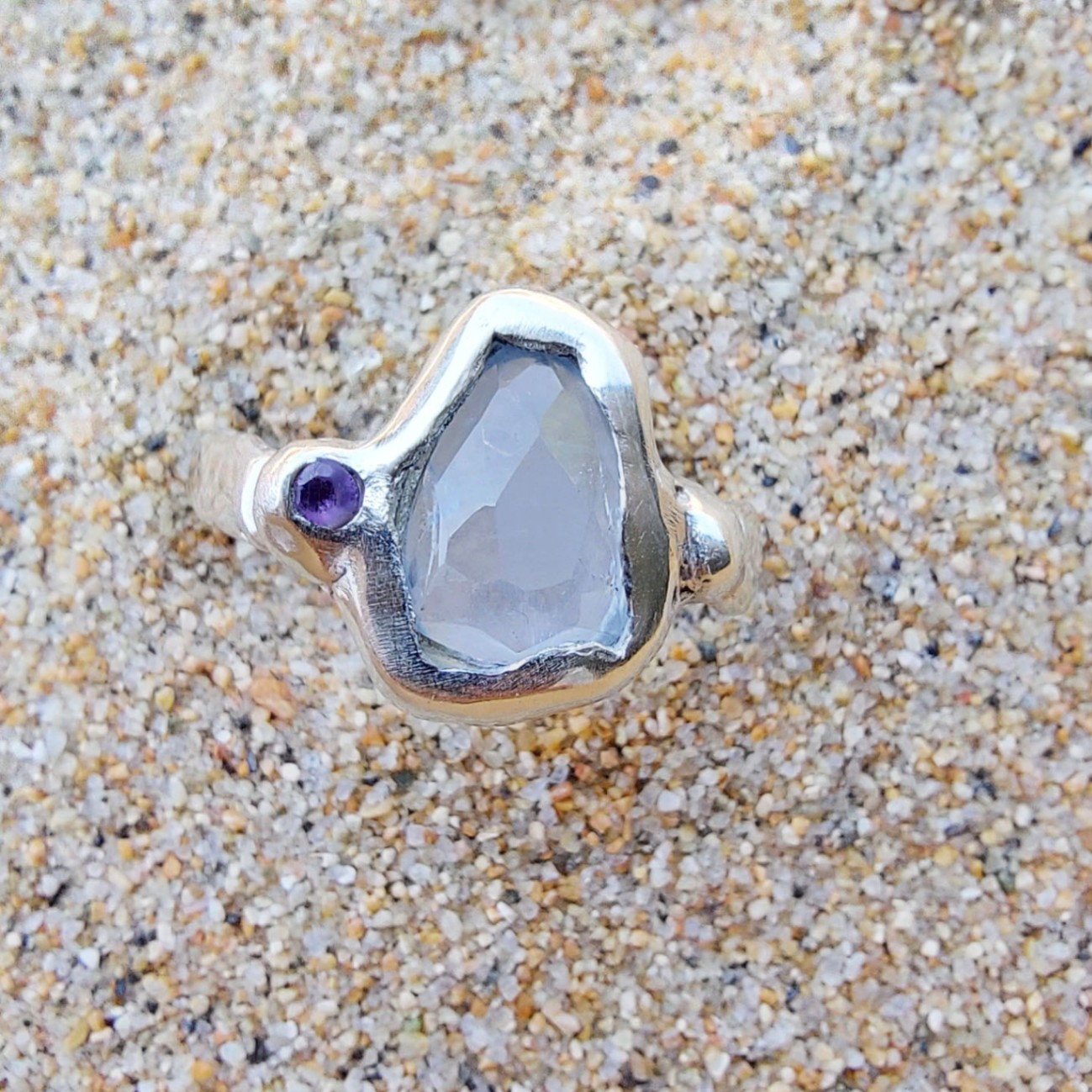Anillo Organic Ghosanita Amatista